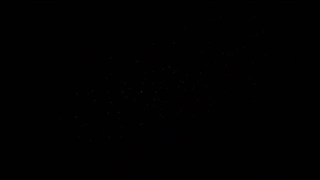 Military officer silhouette illuminated by radiant golden particles in this high quality abstract digital motion video background graphic animation