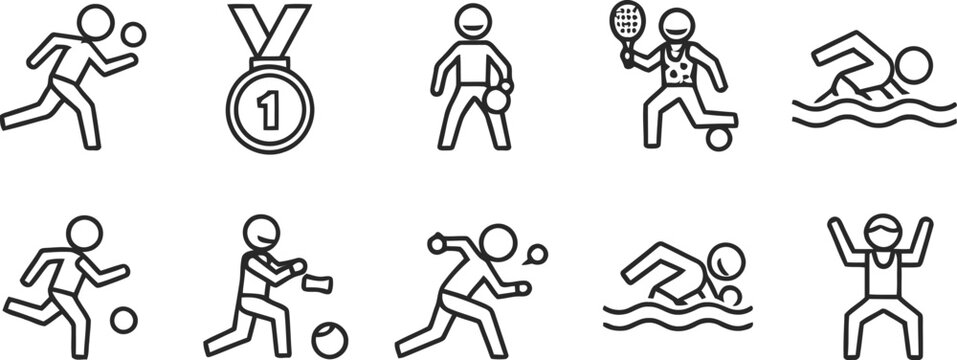 Olympic sports icons