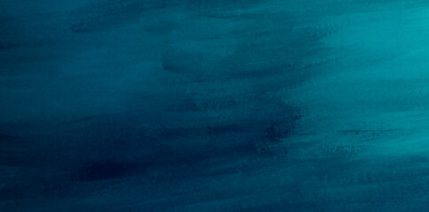 Blue abstract background, paint texture with crisp brushstrokes. Hand-drawn artistic backdrop with a delicate, gradient watercolor pattern. Deep blue abstract painting. © Yuliya