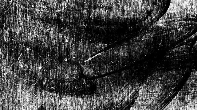Abstract Grunge Black and White Brush Stroke Texture Background Animation,Animated abstract grunge white brush stroke texture on black background