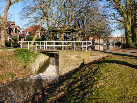Historic weir - Historische stuw in Borculo, Achterhoek, Gelderland province, The Netherlands