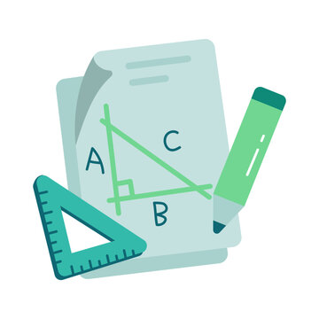 An eye catching design icon of mathematics 