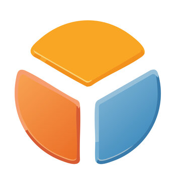 Colorful Abstract Triangle Logo Icon
