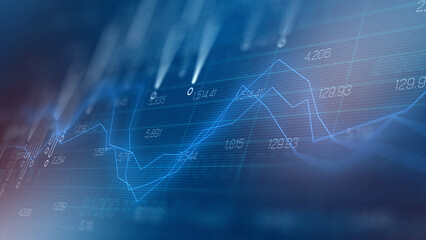 Naklejka na ściany i meble Traders analyze charts and graphs during market analysis in a trading session