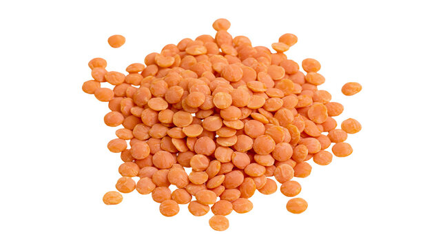 Pile of red lentils