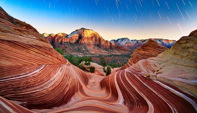 Startrails Over Zion