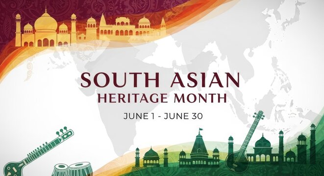 South asian heritage month celebration banner
