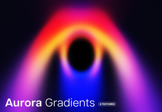 Aurora Gradient Textures Pack For Background And Branding Design