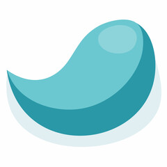 Fototapeta premium Abstract Blue Wave Shape