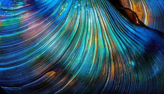 New Zealand Paua Shell Haliotis Iris Close Up As A Luxury Background