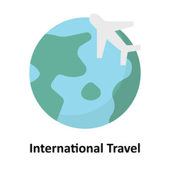  International Travel Vector Icon which can easily modify or edit © Design Linker