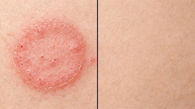 Ringworm Tinea Corporis Fungal Skin Infection Treatment Result