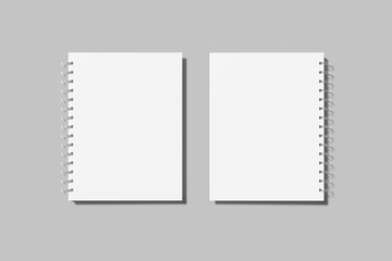Fototapeta premium A5 Spiral Notebook Blank Mockup