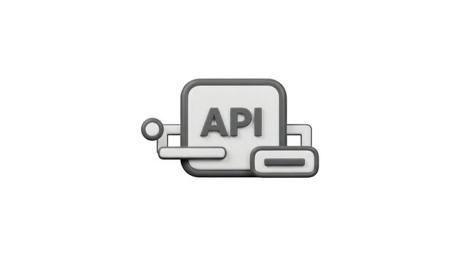 API application programming interface icon.