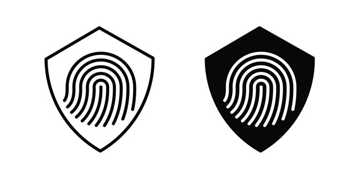 Biometric security icon