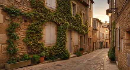 Fototapeta premium Golden Hour Alley