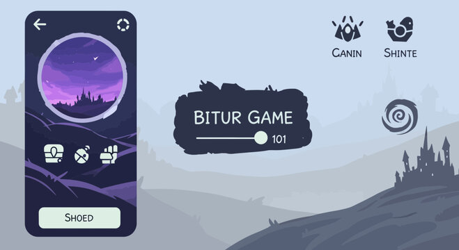 Mobile Game App Featuring Fantasy Adventure Castle Theme Screen
