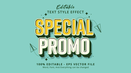 Obraz premium special promo editable text effect, text template
