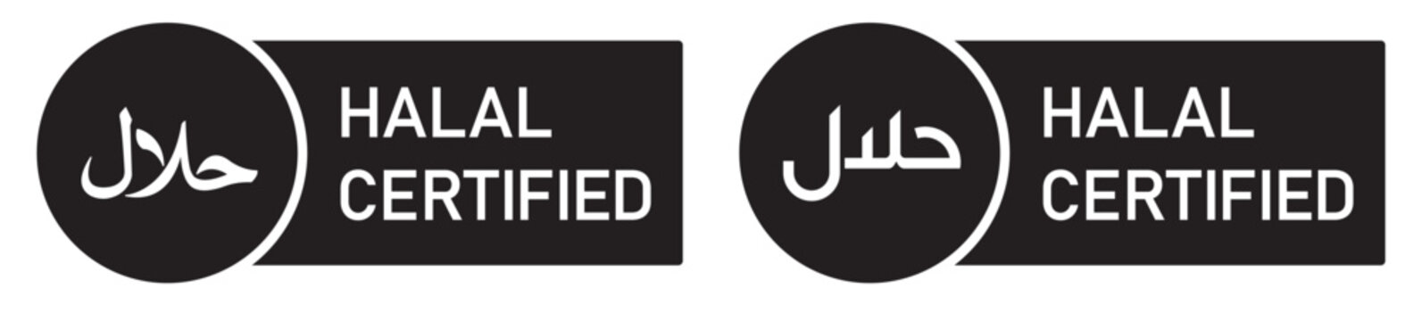 Halal food icon. Halal food label icon. Halal icon, vector illustration