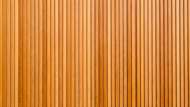 Modern Wood Slat Wall Texture with Vertical Natural Grain Pattern