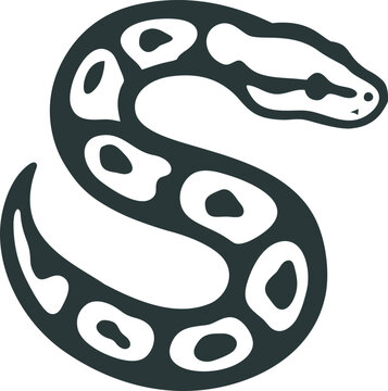 illustration of a snake's initials