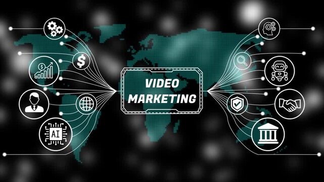 Global Digital Business Growth & video marketing Network 4k video