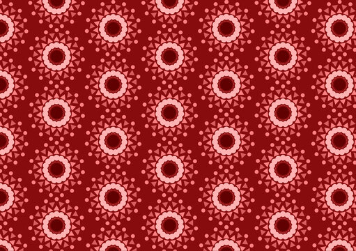 abstract creative colorful pink geometric art pattern on a red background design for use with layouts or wallpaper