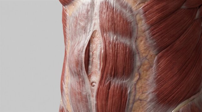3D Rendering of Abdominal Wall Musculoskeletal Weakness