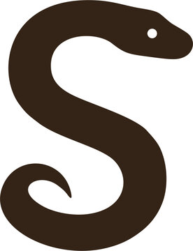 illustration of a snake's initials