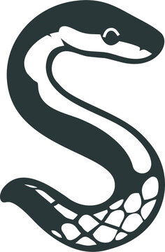 illustration of a snake's initials