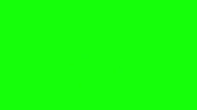 Decreasing Bar Chart Graph with Red Arrow on Green Background