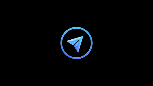 Send Action Icon - Professional clean send icon button animation with polished UI motion for social media videos, app promos and branded digital content