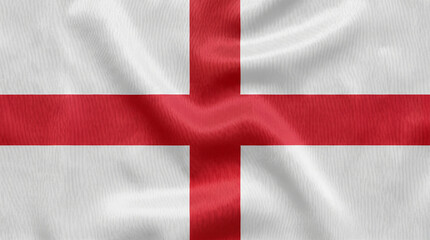 Fototapeta premium Smooth silk texture background featuring the England national flag