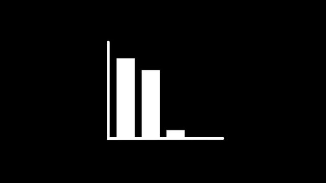 Bar Chart Downward Trend Data Analysis Finance Business Growth Decline.