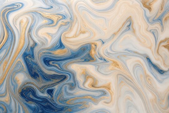 Abs Marble Swirl Cream Blue