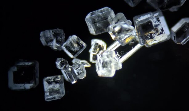 microscope image of sugar crystals