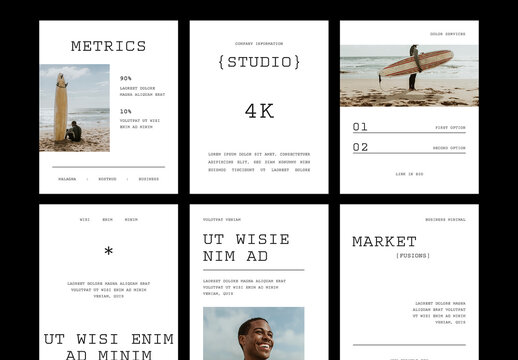 Text Based Social Media Layouts