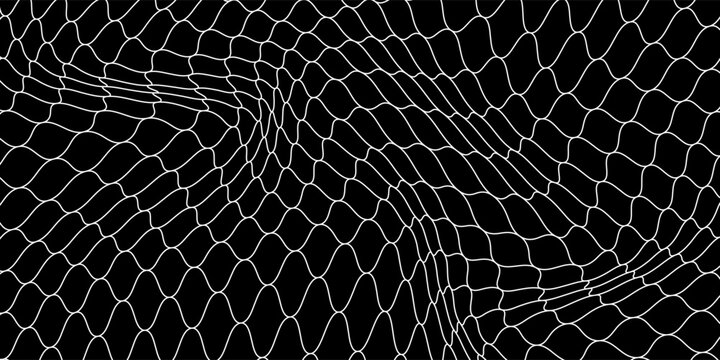 Net pattern. Vector silhouette of a rope net. Football, soccer, volleyball, tennis and tennis net patterns.