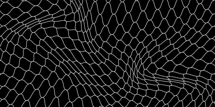 Net pattern. Vector silhouette of a rope net. Football, soccer, volleyball, tennis and tennis net patterns.