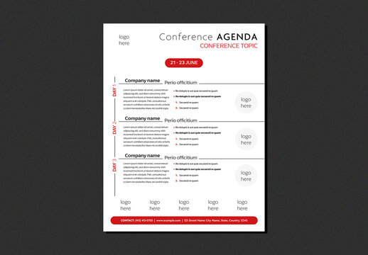 Conference Agenda Template
