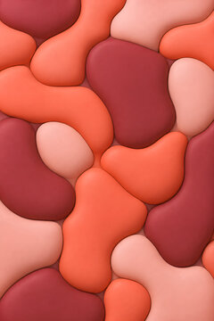 Puffy 3D Tactile Abstract Backgrounds for Commercial Branding, Packaging, Publishing, and Social Media Design
