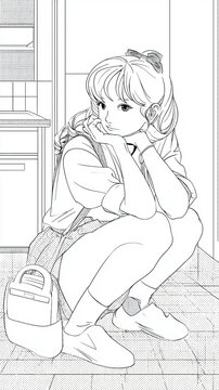 Japanese Lo-Fi Anime Concept Art