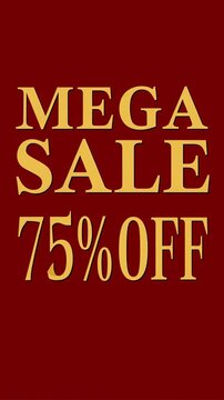 Christmas Mega Sale 75% Off Social Media Story