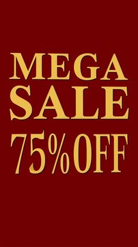 Christmas Mega Sale 75% Off Social Media Story