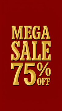 Christmas Mega Sale 75% Off Social Media Story