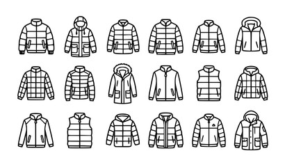 Collection of winter jackets and coats © Najma