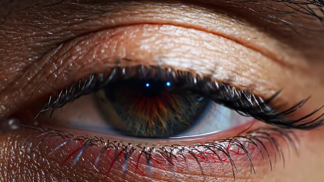 Closeup of a human eye