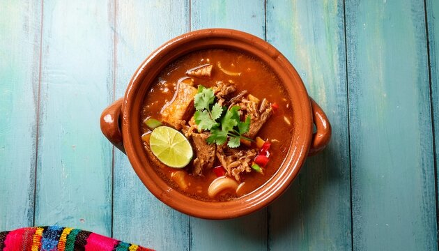birria in a rich flavorful soup mexican food