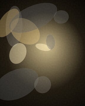 Partial solar eclipse with moon and sun silhouettes