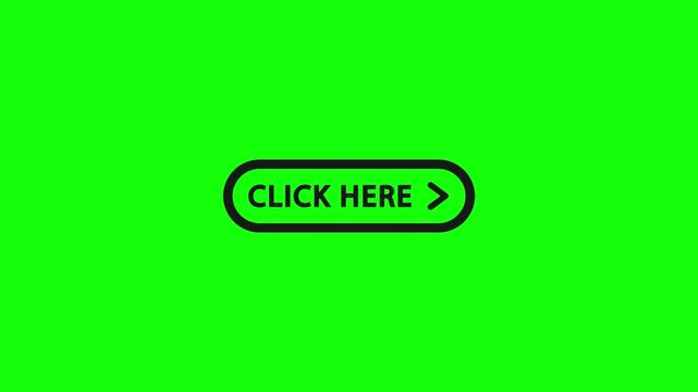 Click Here Button on Bright Green Background for Digital Call to Action